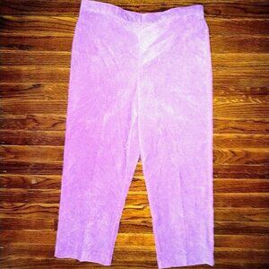Alfred Dunner Pants Pink Women Classic Fit Proportioned Short Size 14 Co…